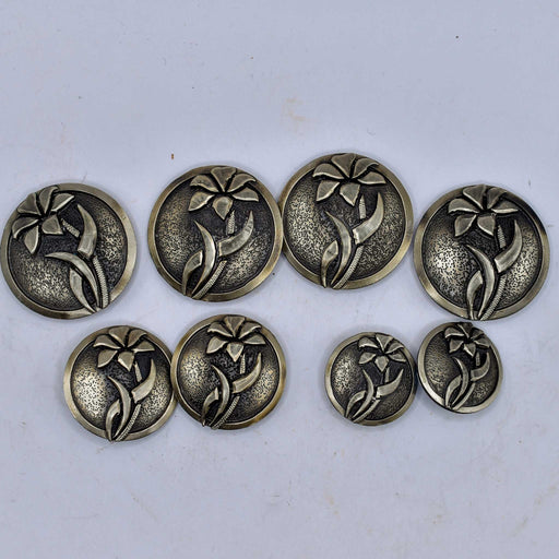 NEW Floral Silver Concho Set Of 8 Sale Barn MISC