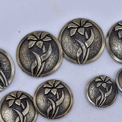 NEW Floral Silver Concho Set Of 8 Sale Barn MISC