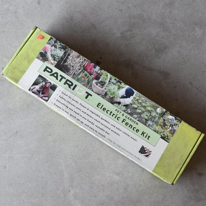 NEW Discontiuned Patriot Pet & Garden Electric Fence Kit Sale Barn Patriot