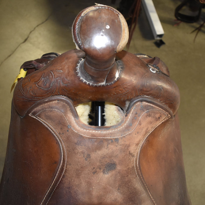 Used 15" Hereford Brand Rider Saddle Sale Barn Hereford Brand Tex Tan