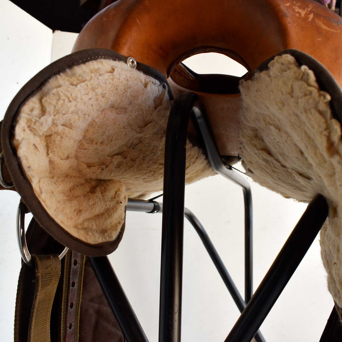 Used 14.5" Fabtron Rider Saddle Sale Barn Fabtron