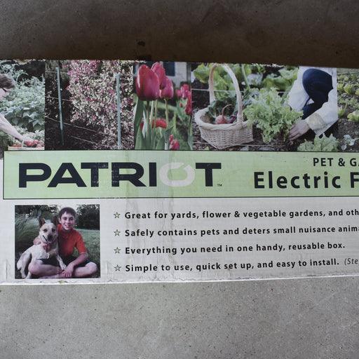 NEW Discontiuned Patriot Pet & Garden Electric Fence Kit Sale Barn Patriot
