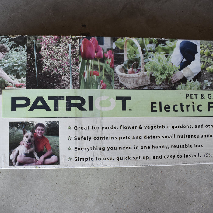 NEW Discontiuned Patriot Pet & Garden Electric Fence Kit Sale Barn Patriot