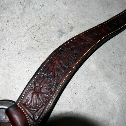 Used Jeff Smith Floral Tooled Breast Collar Sale Barn Jeff Smith