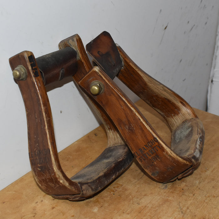 Used Nettles Wooden Trophy Stirrups Sale Barn Nettles