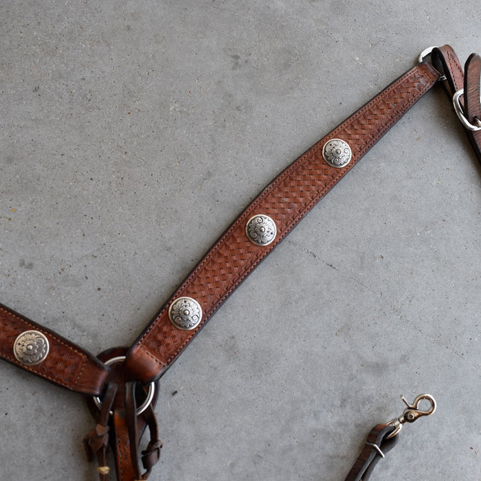 Used Double J Saddlery Concho Breast Collar Sale Barn DOUBLE J SADDLERY