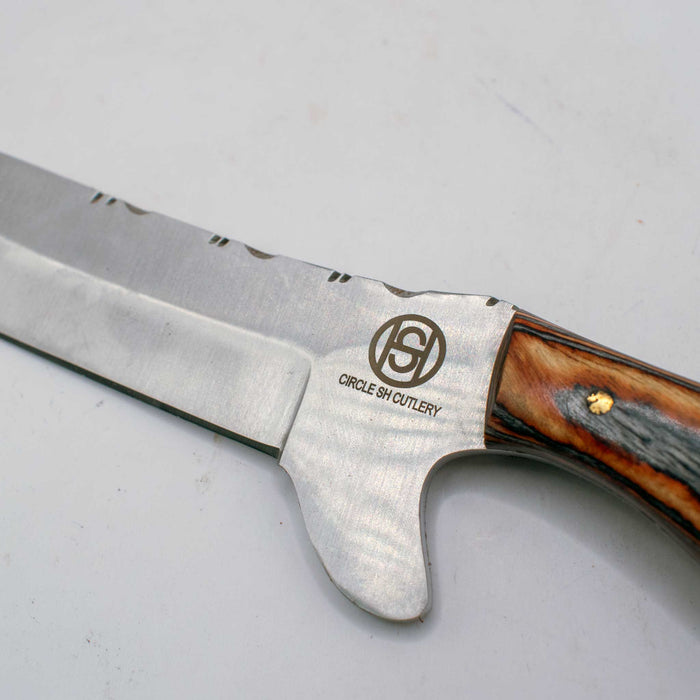 NEW s Circle SH Knife With Sheath Bull Cutter Sale Barn Texas Cutlery