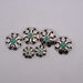 NEW Turquoise Rhinestone Silver Concho Set Of 6 Sale Barn TESKEY'S