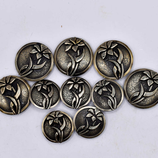 NEW Floral Silver Concho Set Of 10 Sale Barn MISC