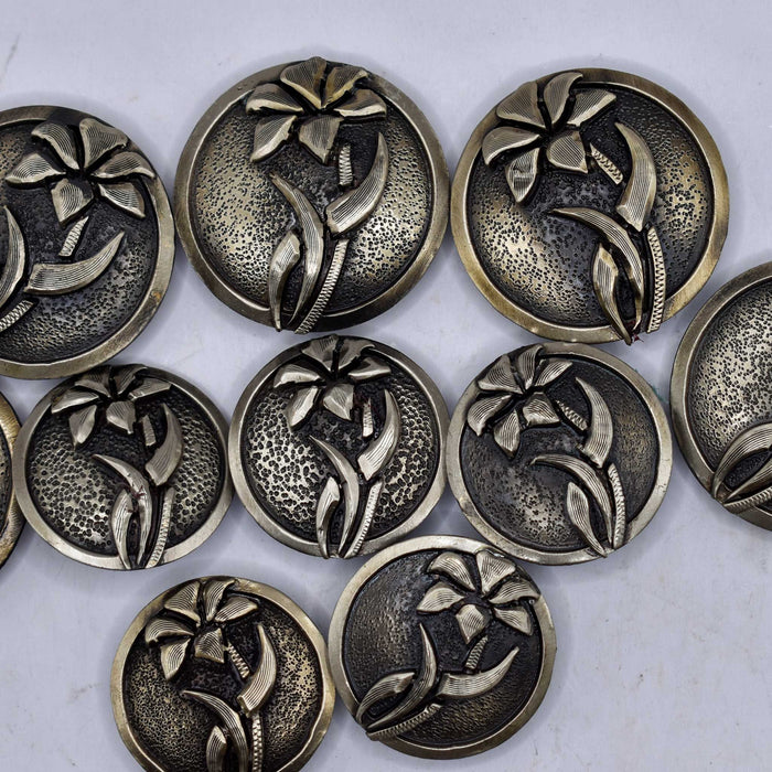 NEW Floral Silver Concho Set Of 10 Sale Barn MISC