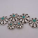NEW Turquoise Rhinestone Silver Concho Set Of 6 Sale Barn TESKEY'S