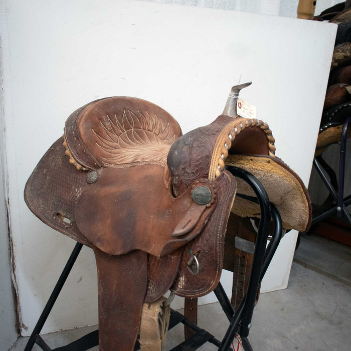 Used 14" Western Tack Suppliers Non-Rider Decor Only Saddle Sale Barn Western Tack Suppliers