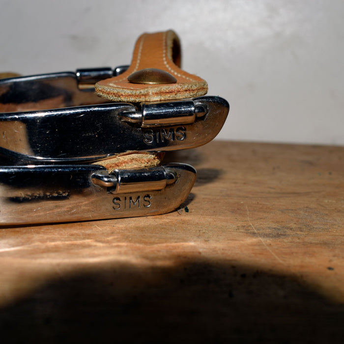 Used Sims Spurs With Spur Straps Sale Barn Big Bend Saddlery