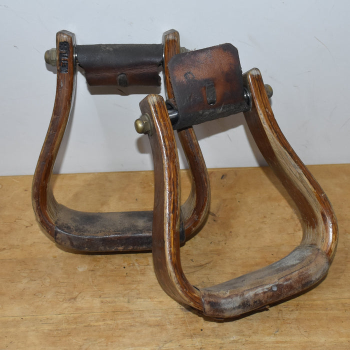 Used Nettles Wooden Trophy Stirrups Sale Barn Nettles