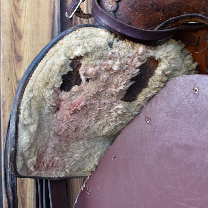 Used 15.5" Hissell Non-Rider Saddle Sale Barn HISSELL