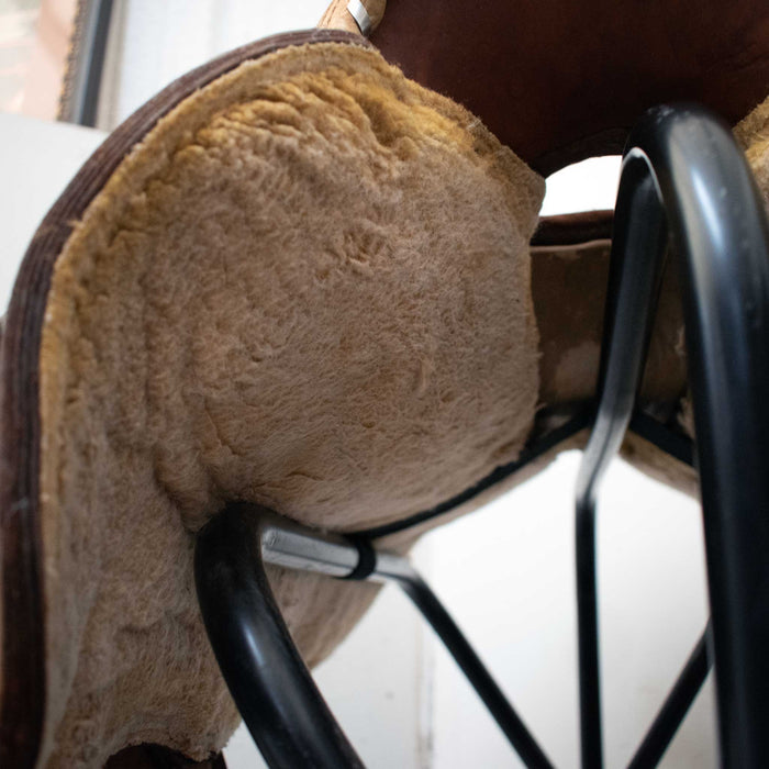 Used 14" Western Tack Suppliers Non-Rider Decor Only Saddle Sale Barn Western Tack Suppliers