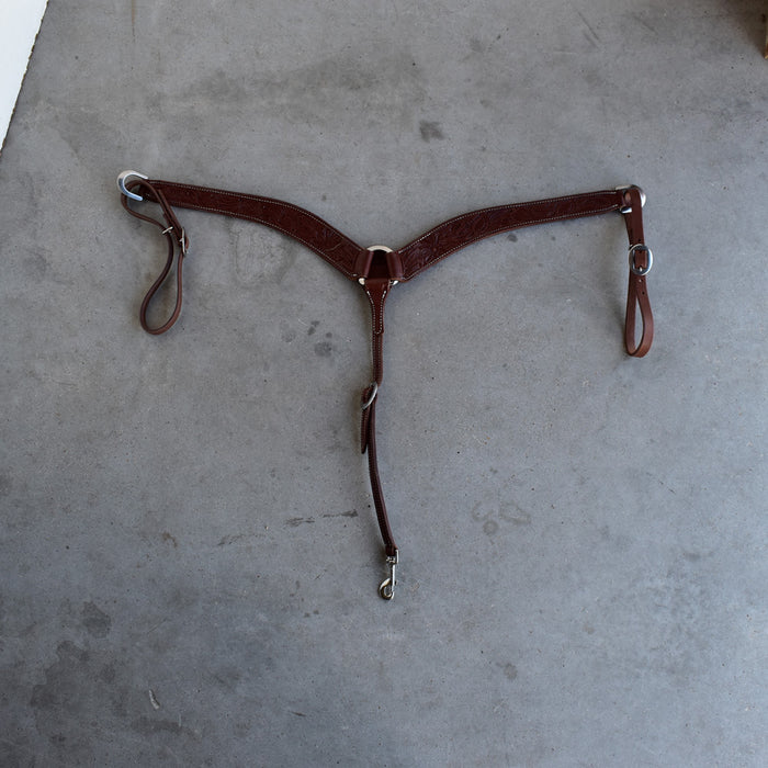 NEW Jeff Smith Floral Tooled Breast Collar Sale Barn Jeff Smith