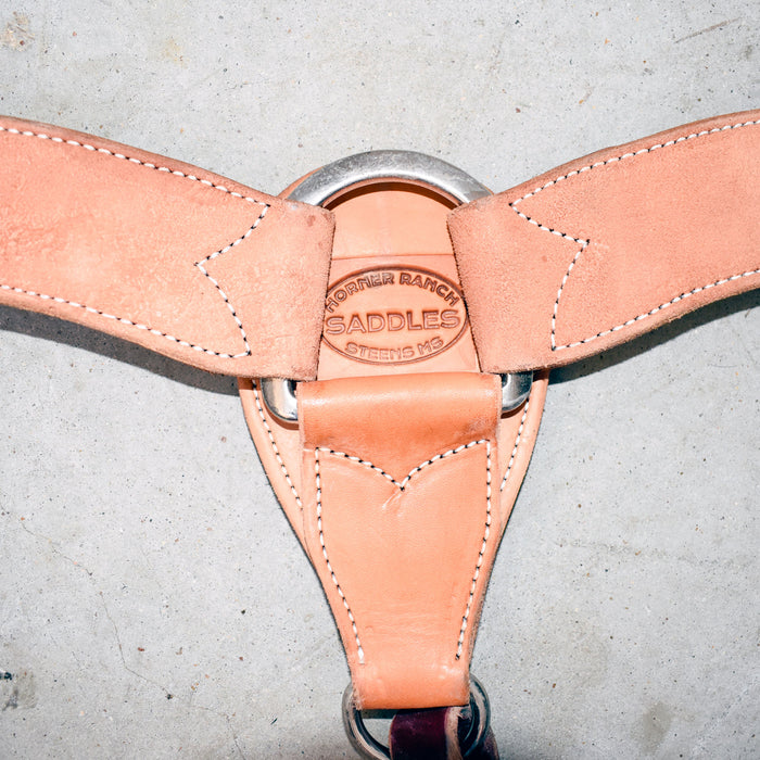 Lightly Used Horner Ranch Light Oiled Breast Collar Sale Barn Horner Ranch