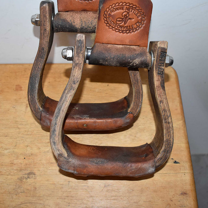 Used Nettles Wooden Stirrups Sale Barn Nettles