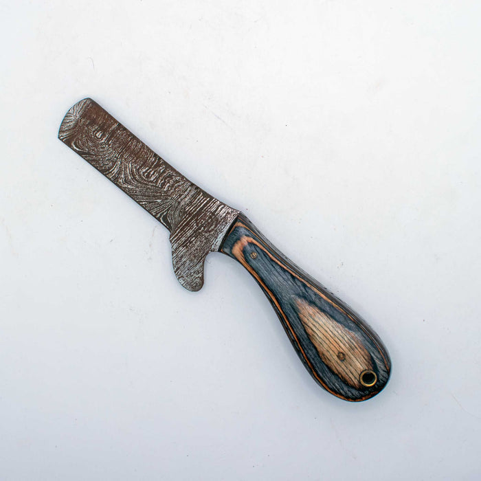 NEW Circle SH Knife With Sheath *RUSTED Bull Cutter Sale Barn Texas Cutlery