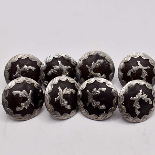 NEW 1" Double Pistol Concho Set Of 8 Sale Barn MISC