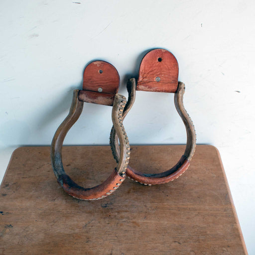 Used Rawhide Covered Oxbow Stirrups Sale Barn Misc
