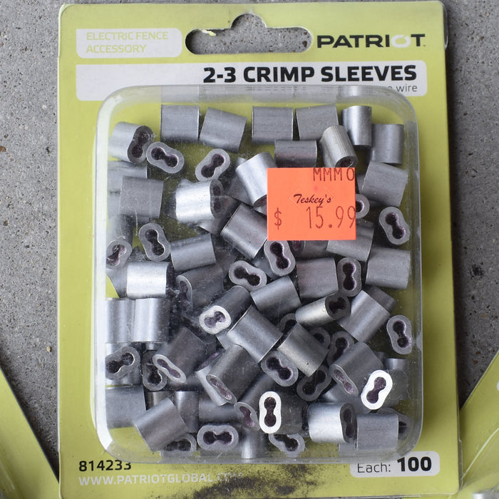 NEW Discontinued 2-3 Crimp Sleeve (100pk) Bundle Of 3 Sale Barn Patriot
