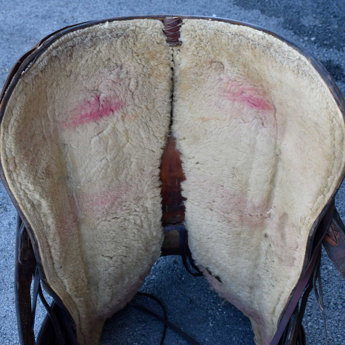 Used 15.5" Hissell Non-Rider Saddle Sale Barn HISSELL