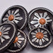 NEW Silver Snowflake Concho Set Of 6 Sale Barn MISC
