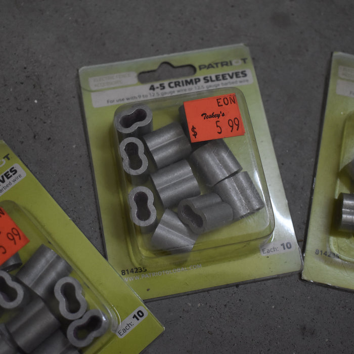 NEW Discontinued Patriot 4-5 Crimp Sleeves 10pk Bundle Of 3 Sale Barn Patriot