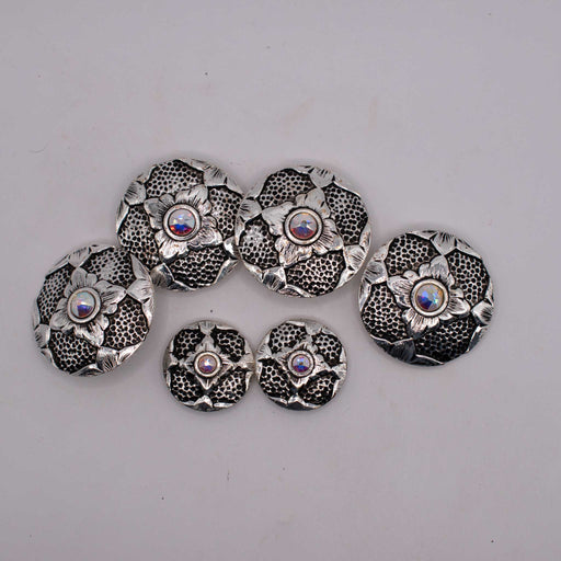 NEW Rhinestone Concho Set Of 6 Sale Barn TESKEY'S