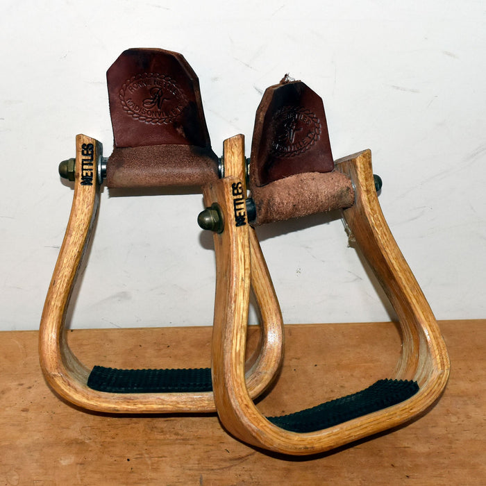 Used Nettles Wooden Stirrups With Grips Sale Barn Nettles