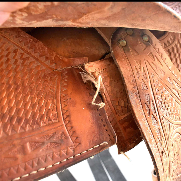 Used 16" Non-Rider Decor Only Saddle Sale Barn TESKEY'S