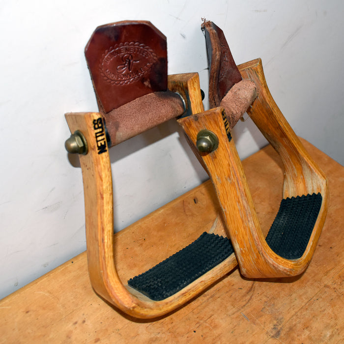Used Nettles Wooden Stirrups With Grips Sale Barn Nettles