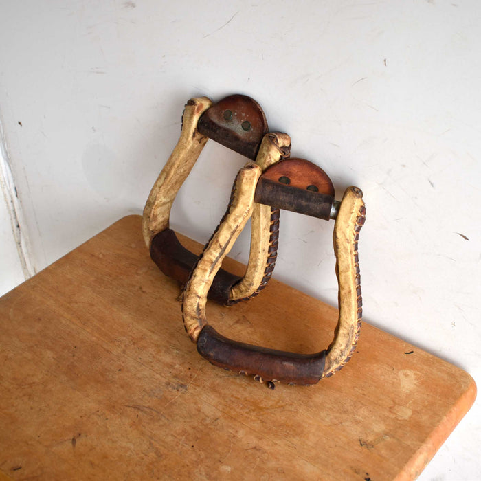 Used Rawhide Stirrups