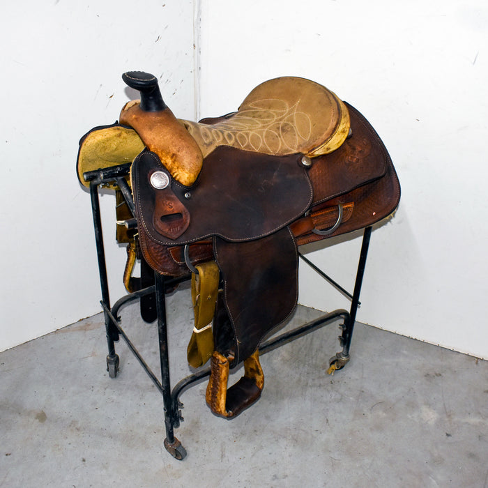 Used 15" RS Custom Saddlery Rider Saddle Sale Barn misc