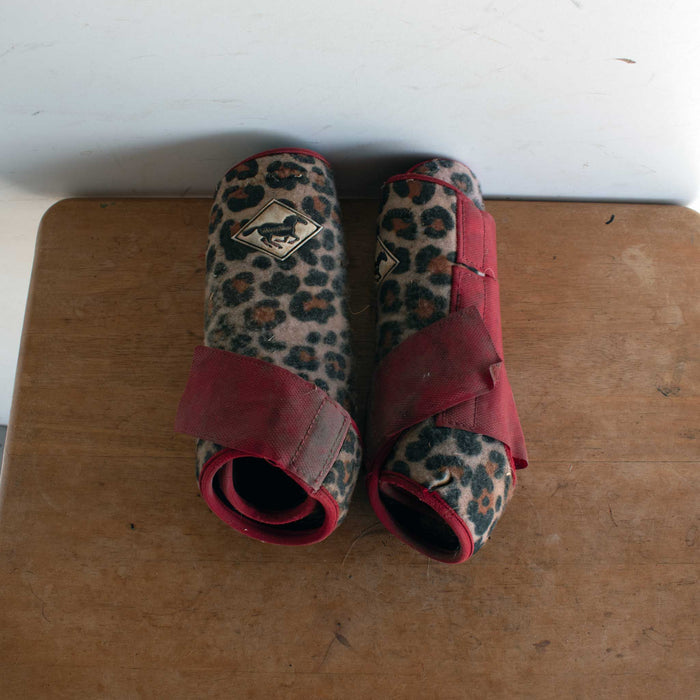 Used Whinney Wear Cheetah Medium Front Splint Boots Sale Barn Whinney Wear