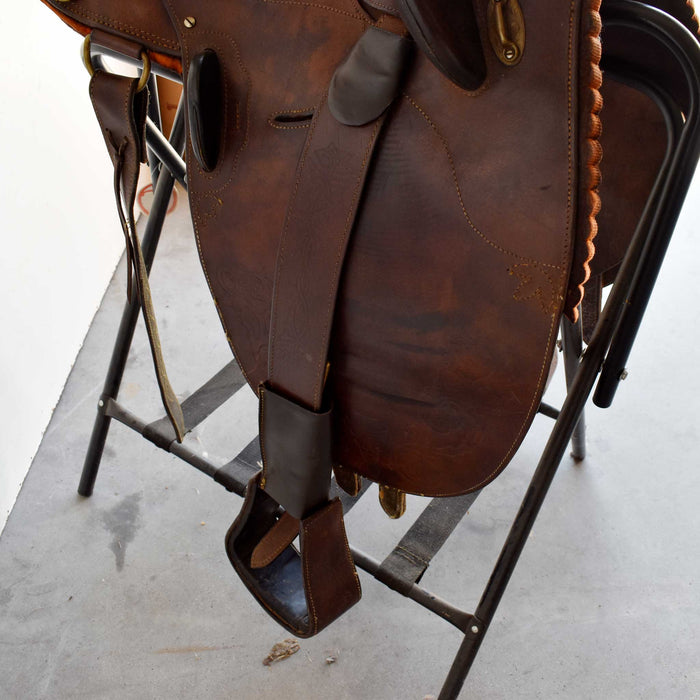 Used 14" Australian Outrider Collection Rider Saddle Sale Barn Australian Outrider Collection