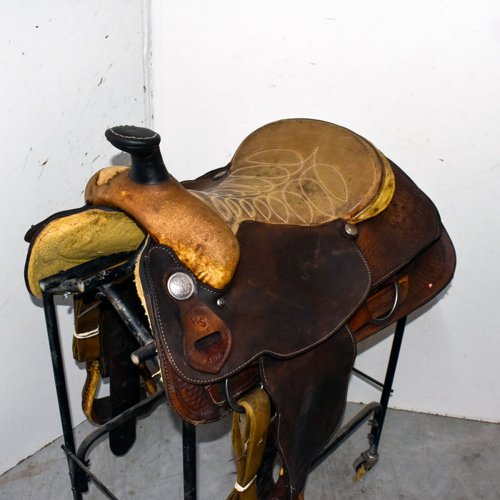 Used 15" RS Custom Saddlery Rider Saddle Sale Barn misc