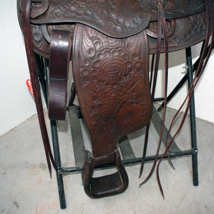 Used 14" Buck Steiner Non-Rider Decor Only Saddle Sale Barn BUCKSTEINER