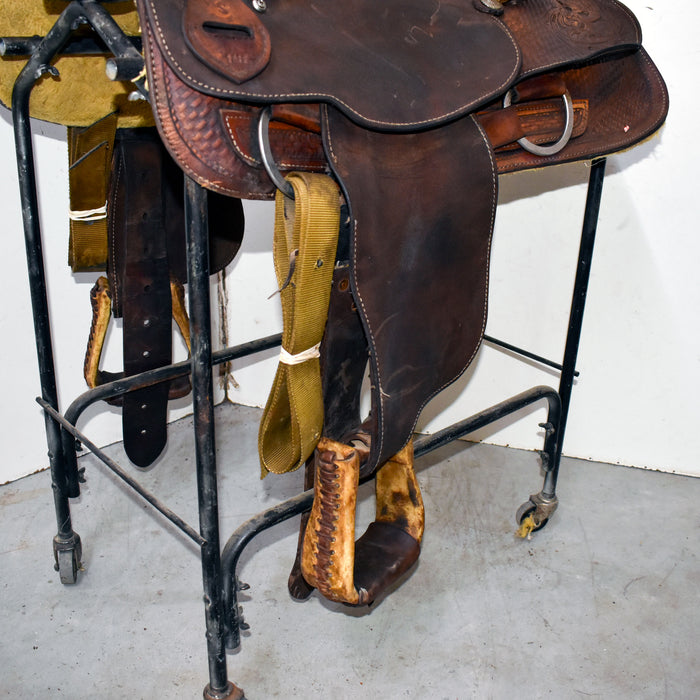 Used 15" RS Custom Saddlery Rider Saddle Sale Barn misc