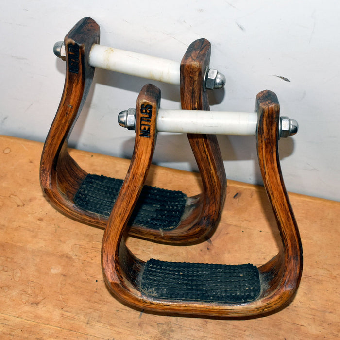 Used Nettles Wooden Stirrups With Grips Sale Barn Nettles