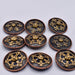 NEW Floral Brass Concho Set Of 9 Sale Barn MISC