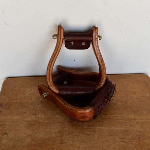 Used Don Orrell Wooden Stirrups With Polish Finish Sale Barn Don Orrell