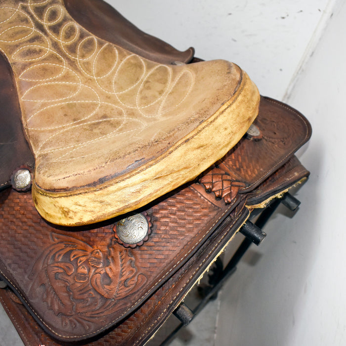 Used 15" RS Custom Saddlery Rider Saddle Sale Barn misc