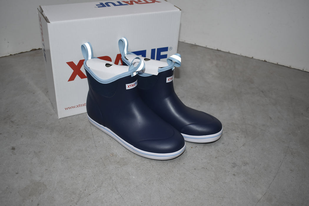 NEW Discontinued Women's Navy Xtra Tuff Muck Ankle Boots Sale Barn XTRATUF