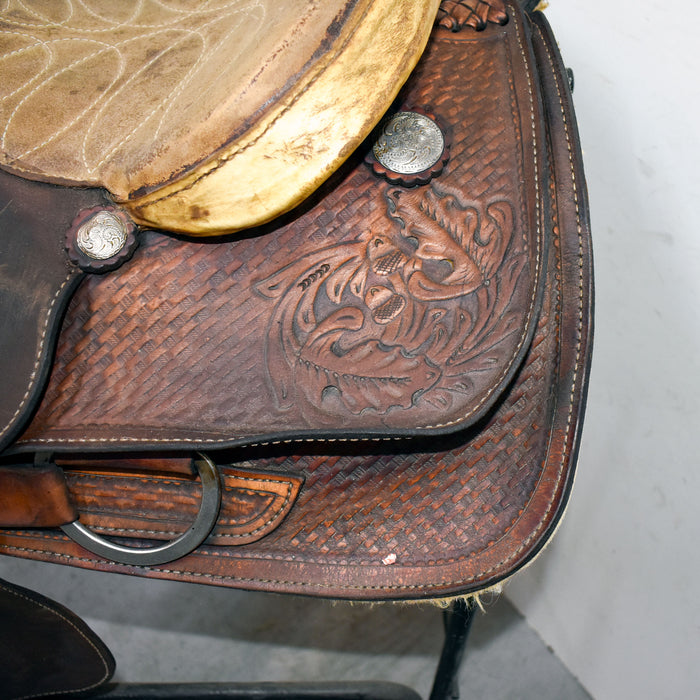 Used 15" RS Custom Saddlery Rider Saddle Sale Barn misc