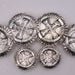 NEW Silver Concho Set Of 6 Sale Barn TESKEY'S