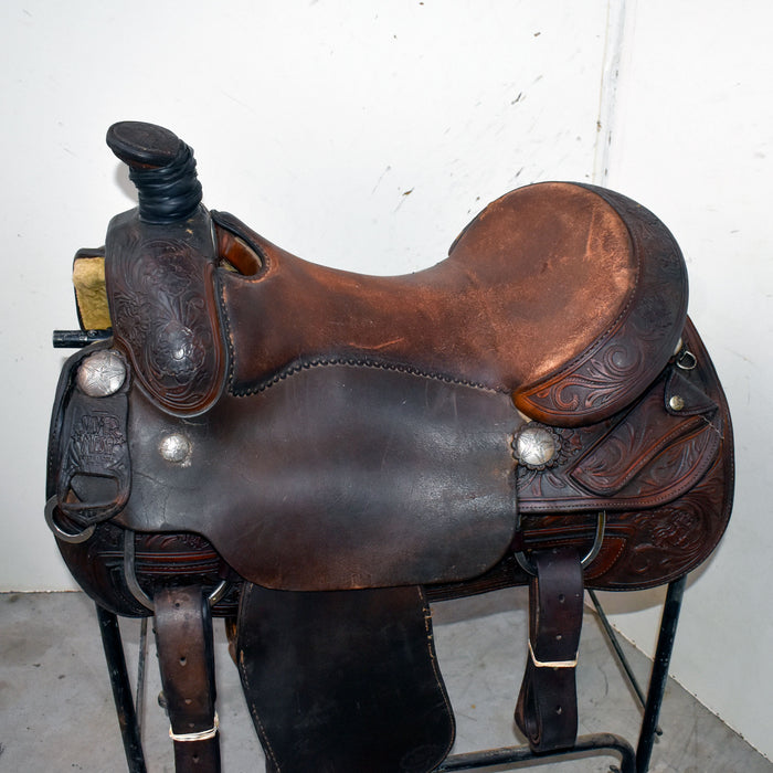 Used 16" Silver Mesa Rider Saddle Sale Barn Silver Mesa