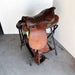 Used 17" Grey Fox Leather Rider Saddle Sale Barn Grey Fox Leather